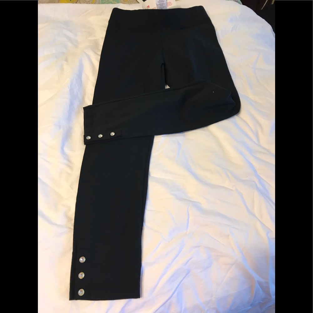 Girl’s Black leggings with rhinestone